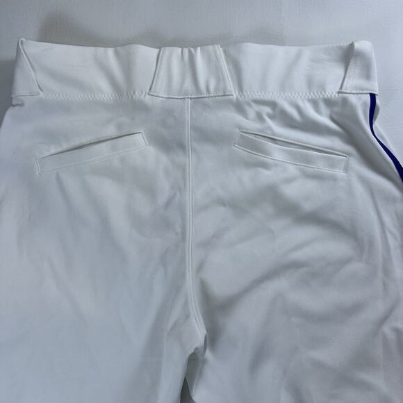 Nike Baseball High Pants Men's Vapor White Blue Stripe BQ6437-102 NWT Sz. M - Picture 4 of 7